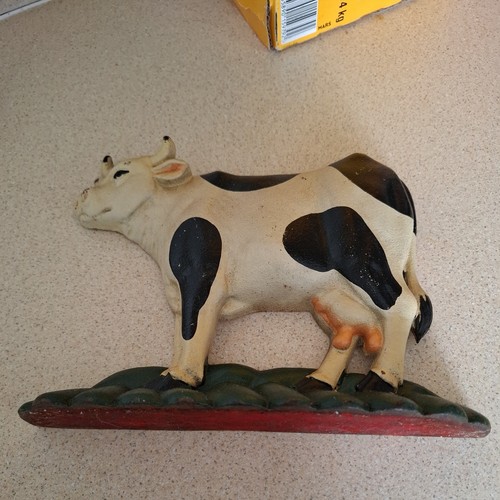Cast iron cow door - , stop
