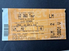 U2 Ticket 2009 Gothenburg