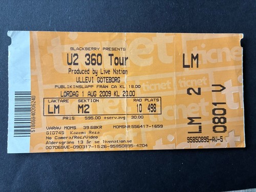 Ticket 2009 gothenburg - 2009,
