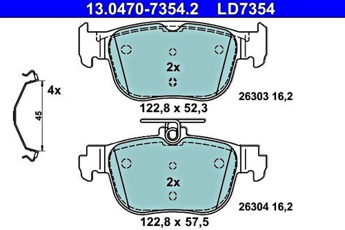 Disc brake pad - disc, set