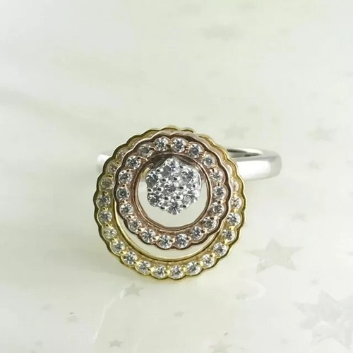 Two circle spinning ring - two,