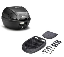E300NT2B GIVI 30LT MONOLOCK CASE BLACK EMBOSSED MICRO CLOSURE 2