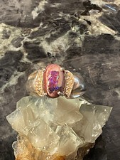 Mexican Fire Opal .925 Silver Ring 7