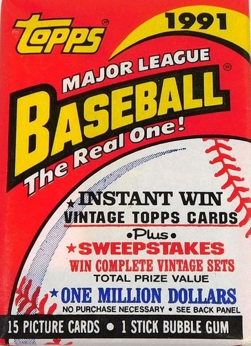 1991 topps baseball - baseball, a