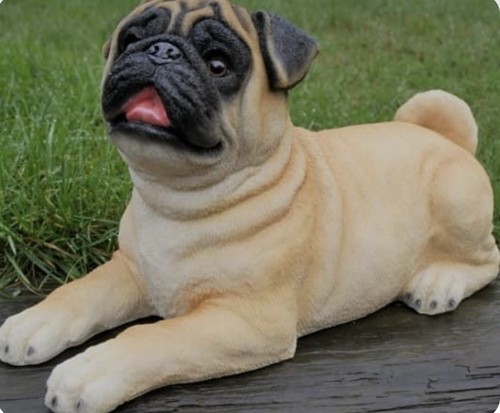 Pug dog garden ornament - pug,