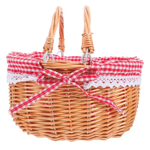 Reusable wicker picnic basket - reusable,