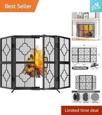 Decorative 3-Panel Fire Screen