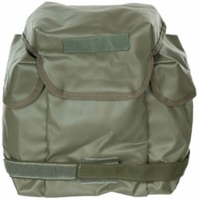 GENUINE POLISH ARMY WATERPROOF GAS MASK BAG MP5-belt pouch-carabiner clip-USED.