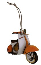 Orange Vespa Scooter Christmas Tree Decoration - Scooter Tree Decorations MS10-D
