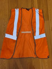 DICKIES HI VIS VIZ VISIBILITY VEST Highway  FLUORESCENT SLEEVELESS RAILWAY used