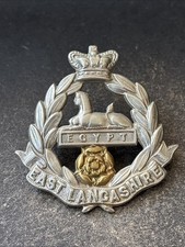 East Lancashire Regiment, Genuine Victorian British Army Cap Badge.