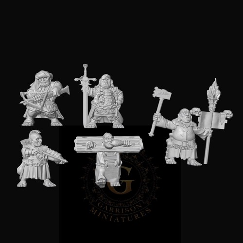 Halfling zealots 28mm - zealots, x5: