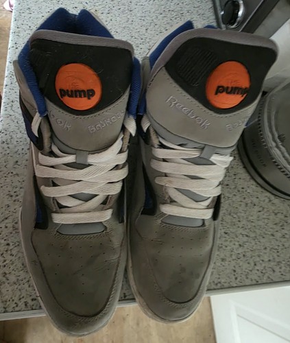 Reebok pump grey blue - pump,