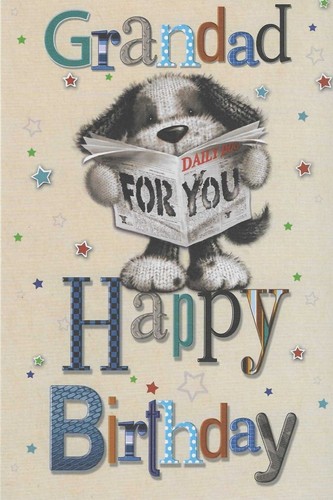Grandad cute birthday card - grandad,