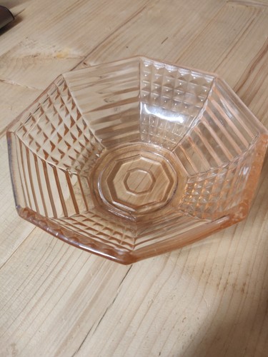 Vintage art deco pink pressed - art,