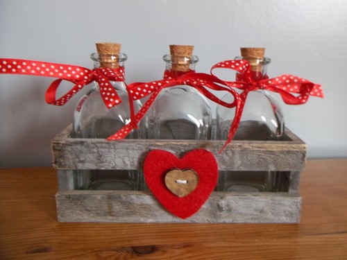 Trio glass bottles - glass,