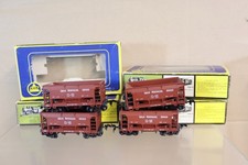 AHM RIVAROSSI 5273G RAKE of 4 GREAT NORTHERN GN ORE CAR HOPPER WAGON 88003 om