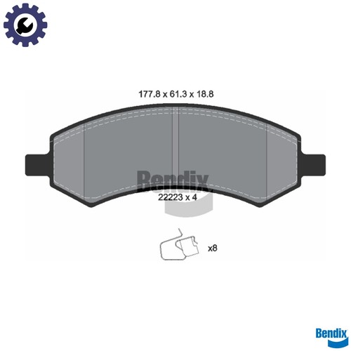 Brake pad set - brake, disc