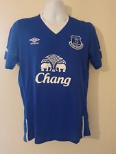 Mens Umbro Everton Football Club 2015-16 Shirt. Size M. “Chang Beer”. Medium