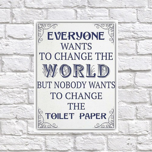 Change the toilet paper retro - paper,,