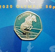 2021 GIBRALTAR 50p EQUESTRIAN
