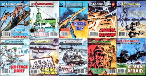 Commando war comic books - war,