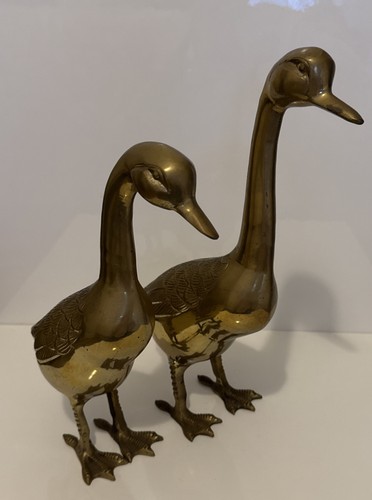 Large brass ducks figurines - large,