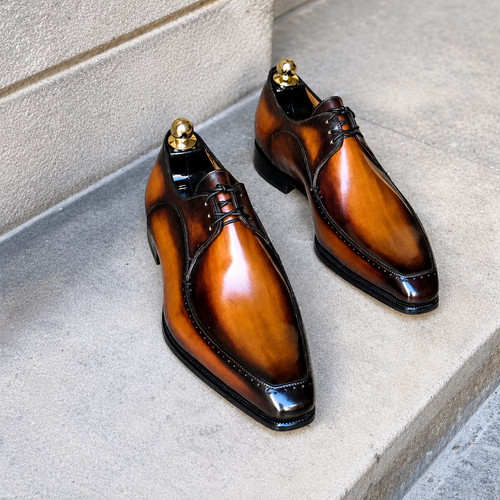 Men handmade leather - men's, oxford