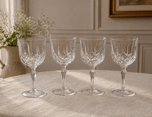 Vintage set four - set, hand-cut