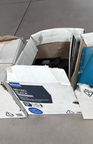Wickes metro tiles black - metro,