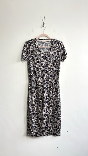Woolovers midi dress navy - dress,