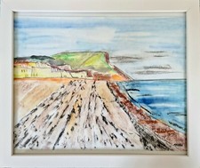 SEATON BEACH WHITE FRAMED