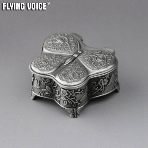 Alloy butterfly music box case - alloy,