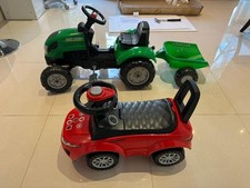 Kids Green Peddle Tractor and