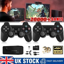 20000+ Retro Video Game Console 4K HD TV Game Stick Ink.2 Wireless Controller UK