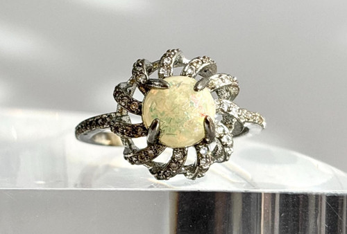 Faux opal accented sunray - faux,