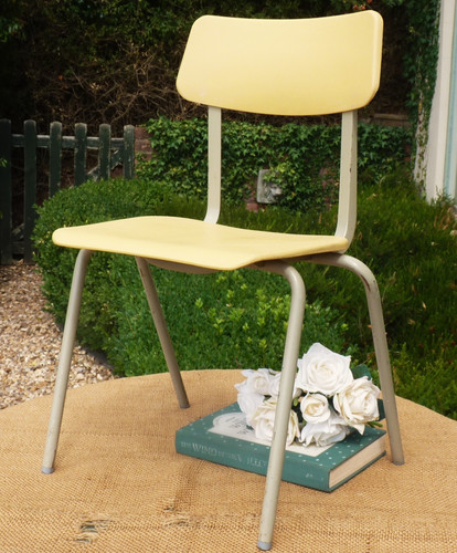 Vintage childs school chair - vintage,