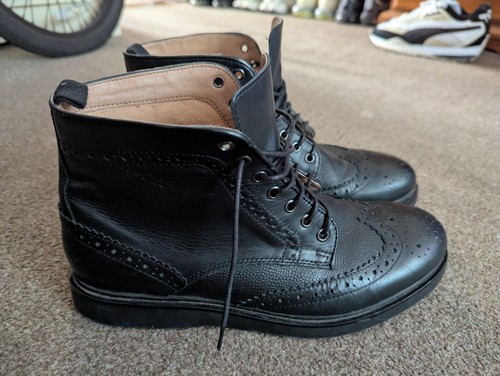 Hudson men black leather - black,