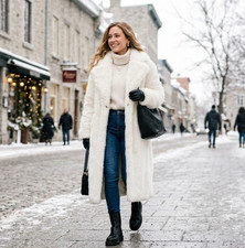 Women’s White Faux Fur