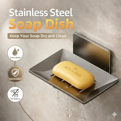 Drill wall mounted soap - no,