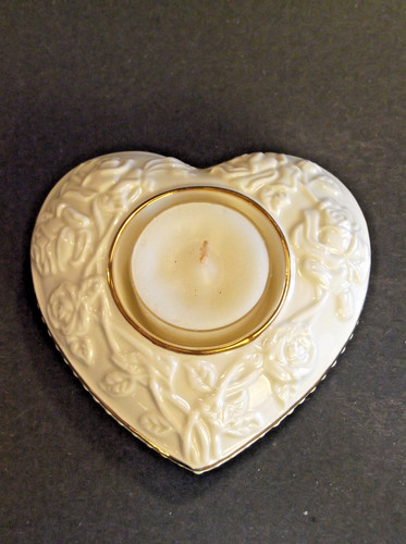 Lenox rose embossed heart - lenox,