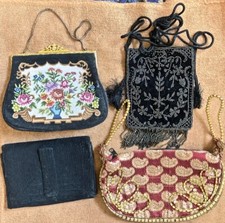 4 VINTAGE BOHO Purses Bags