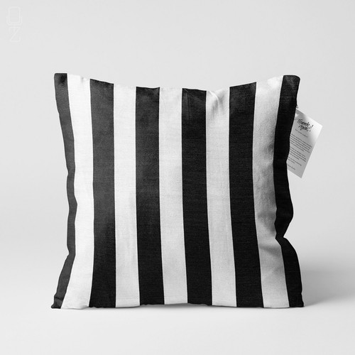 Black white striped - black, &
