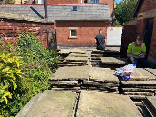 Yorkshire stone flags paving - yorkshire,