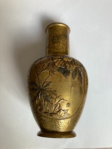 Antique chinese brass vase - brass,