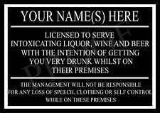 Aluminium Personalised Bar