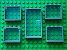 LEGO Windows & Door Grey Clear
