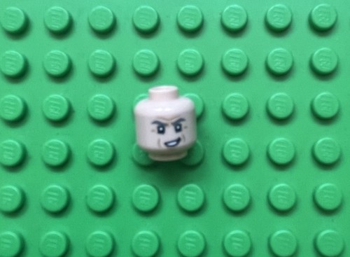 Lego light nougat head - nougat, reddish