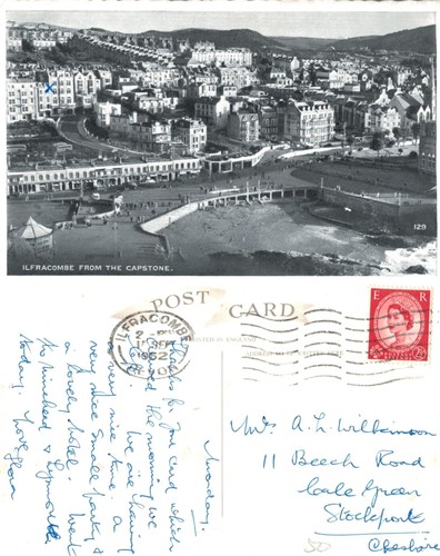Vintage postcard ilfracombe - vintage,