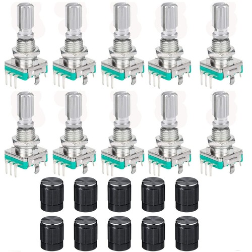 10pcs ec11 rotary encoder 360 - rotary, encoder,360